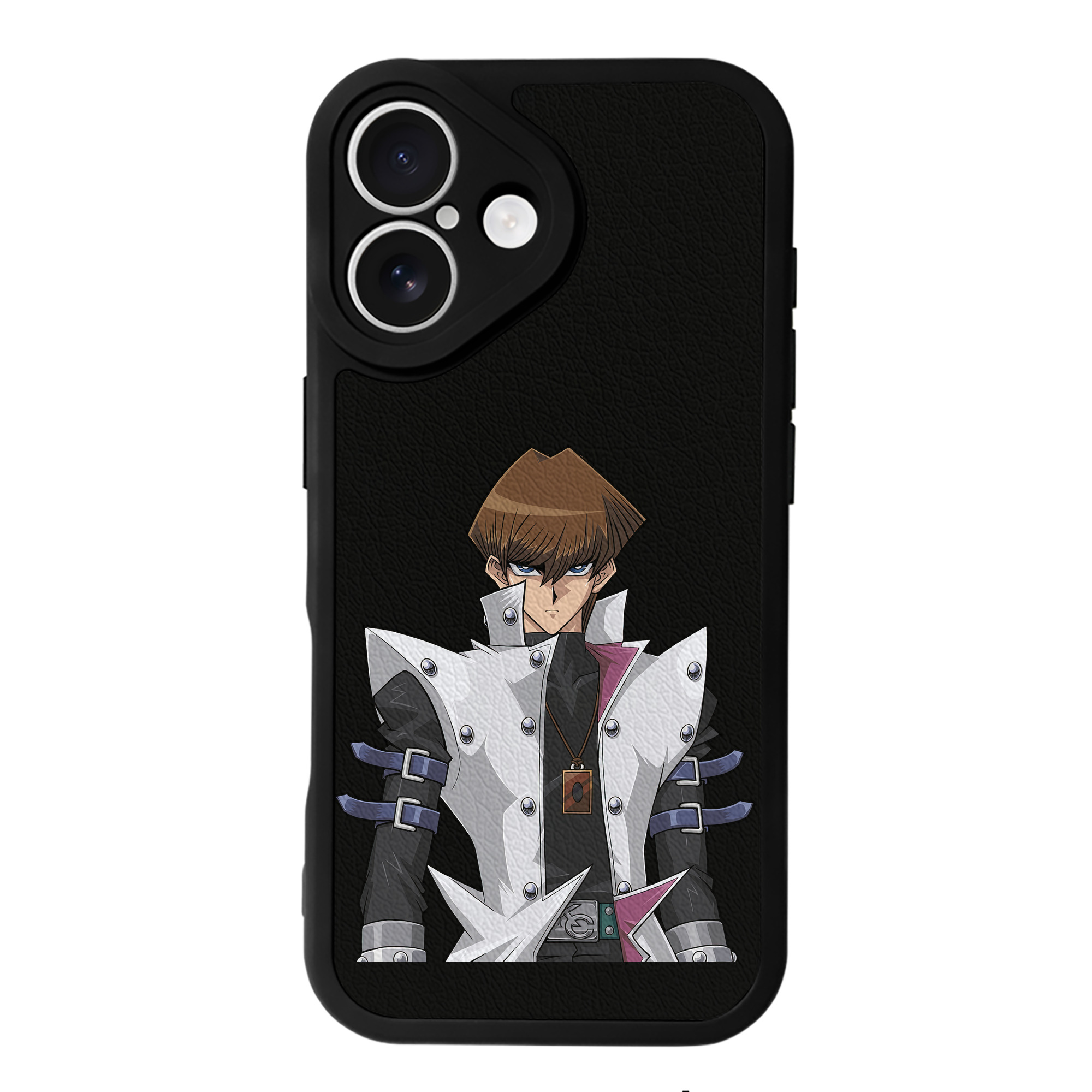 （画像用） 遊☆戯☆王 Yu-Gi-Oh! 【iPhone 16シリーズ対応】シリコンスマホケース（レザー調） 材質：シリコン